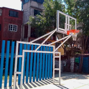 porteria con tablero de basquetbol