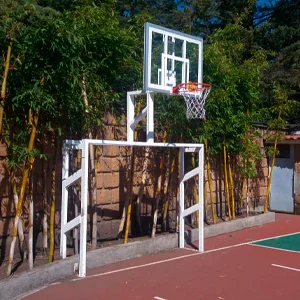 porteria con tablero de basquetbol