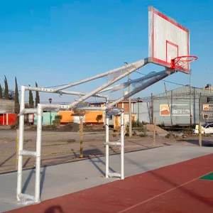 porteria con tablero de basquetbol