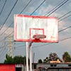 tablero de basquetbol de vidrio