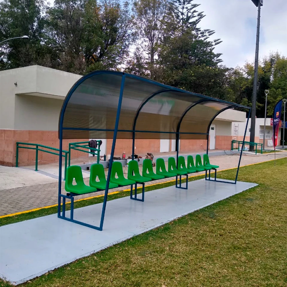 Banca para jugadores de futbol