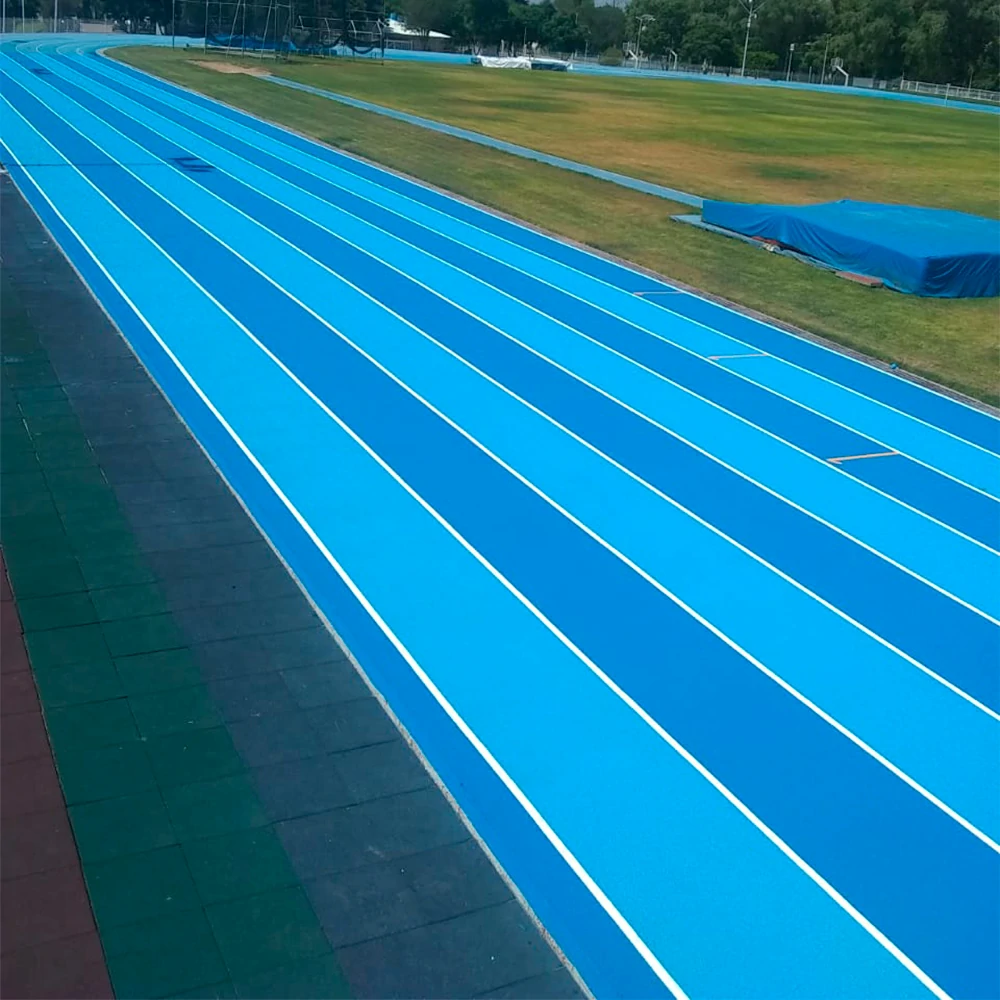 Construcción de pistas de atletismo