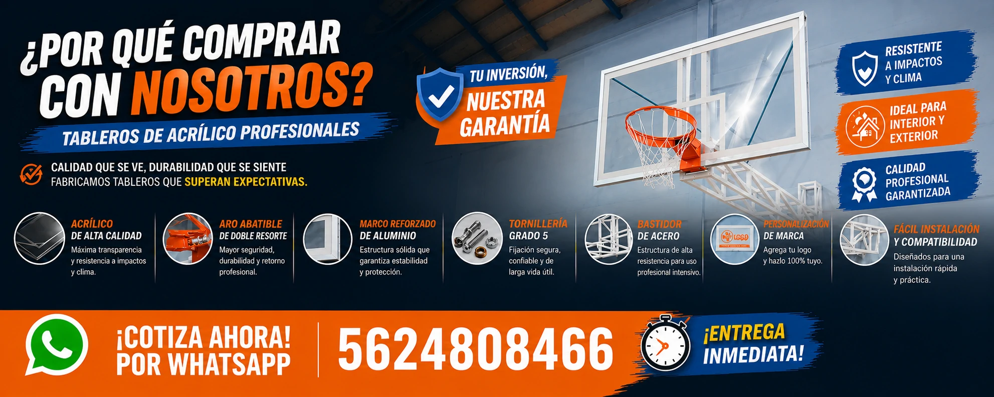 Tablero de acrílico profesional