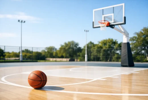 Normas para canchas de basquetbol claras
