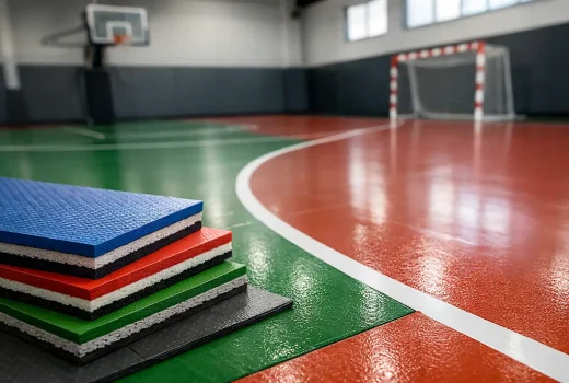 Piso cushion de PVC para canchas: cómo elegirlo