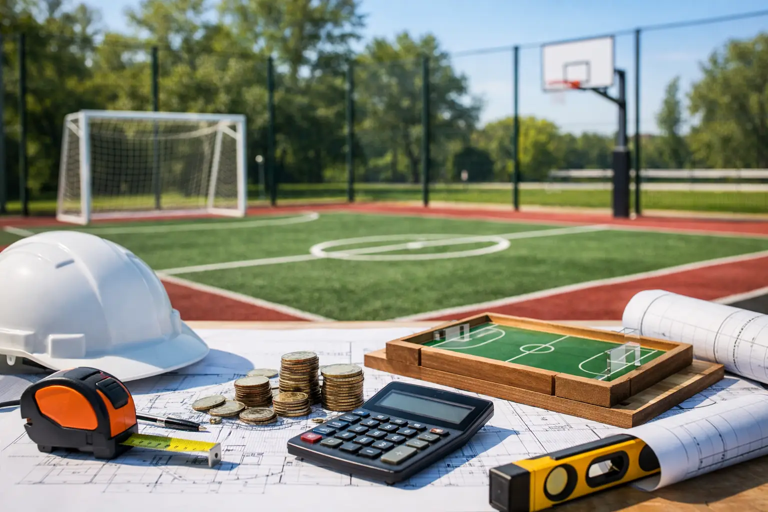 Cuánto cuesta construir una cancha deportiva