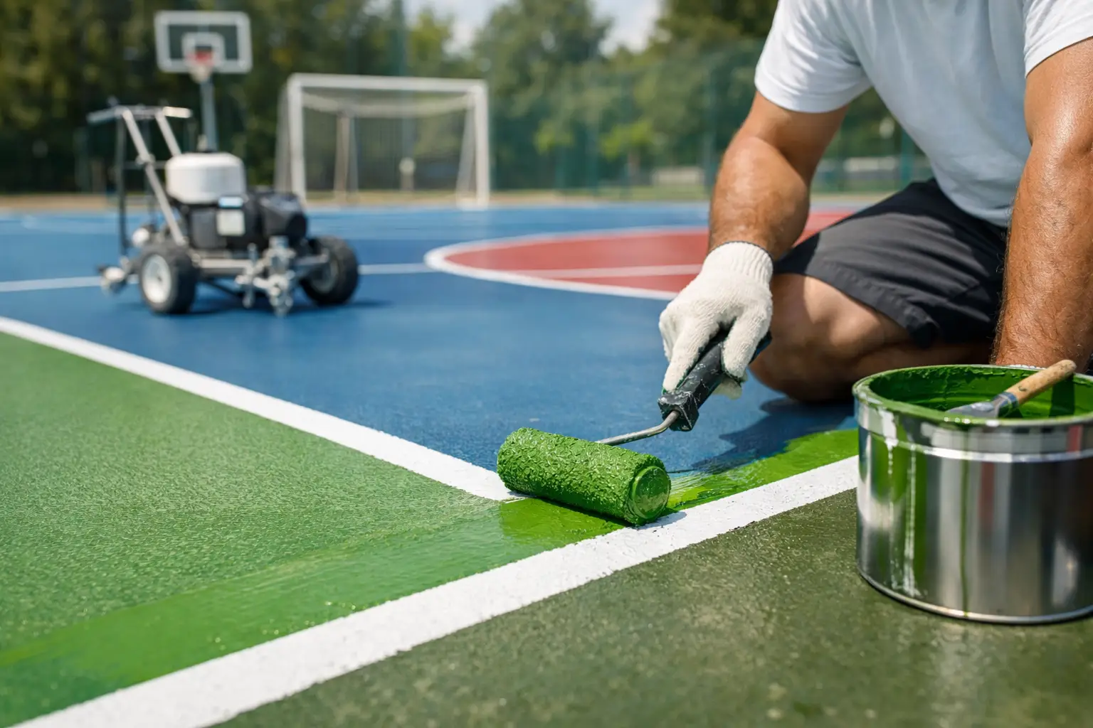 Pintura para canchas deportivas acrílica