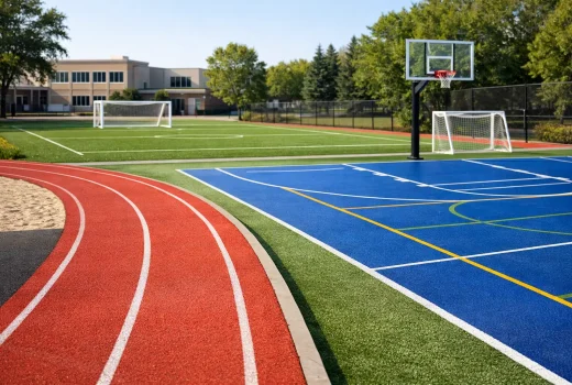Mejores superficies para canchas escolares