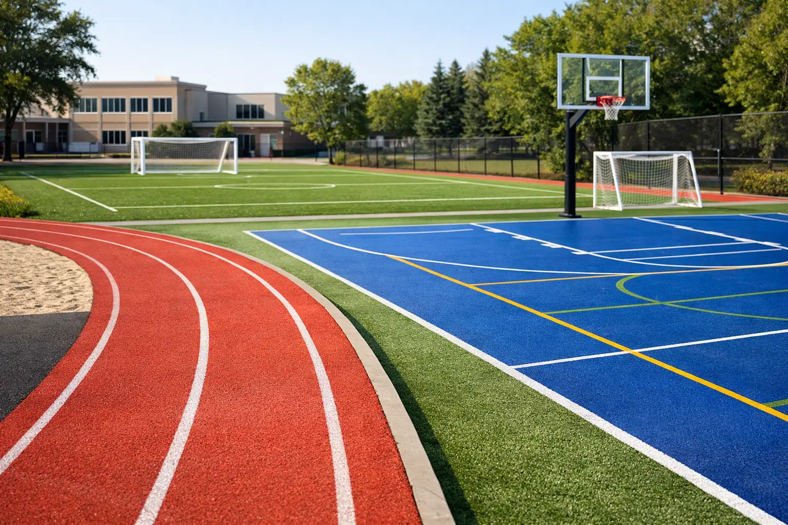 Mejores superficies para canchas escolares